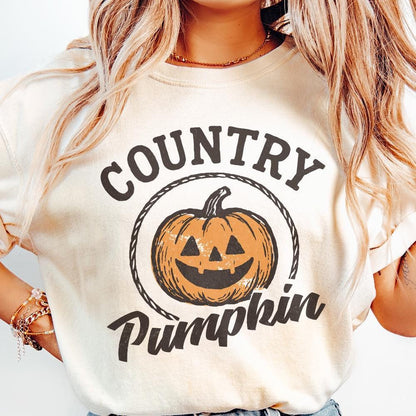 Country Pumpkin PNG, Country Pumpkin Shirt - 300 DPI Design for T-Shirt