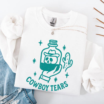 Cowboy Tears PNG, Western PNG Digital Download - 300 DPI Design for T-Shirt