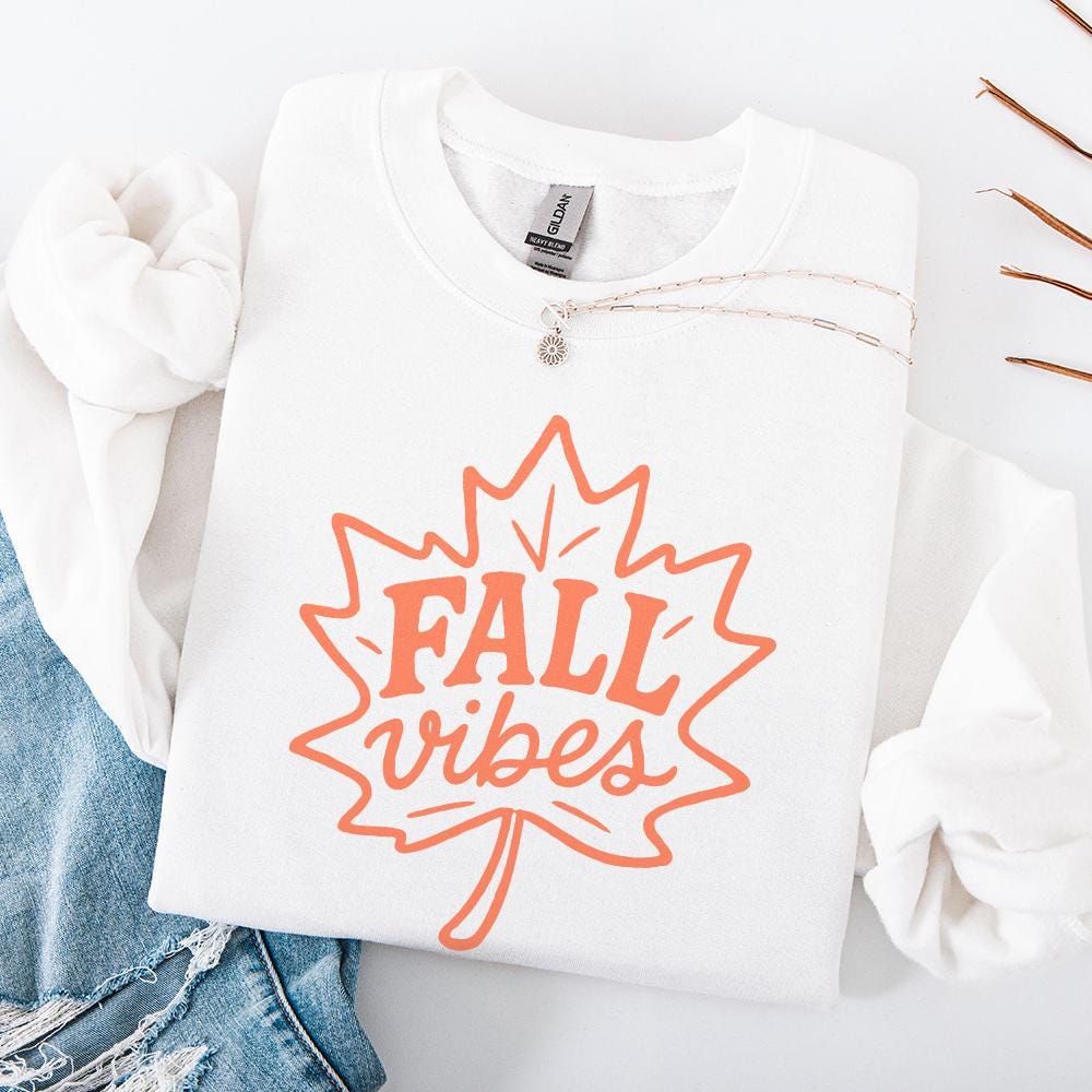 Fall Vibes PNG, Autumn Digital Download - 300 DPI Design for T-Shirt