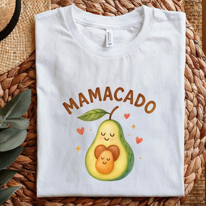 Mamacado PNG, Cute Avocado Mom Art - 300 DPI Design for T-Shirt