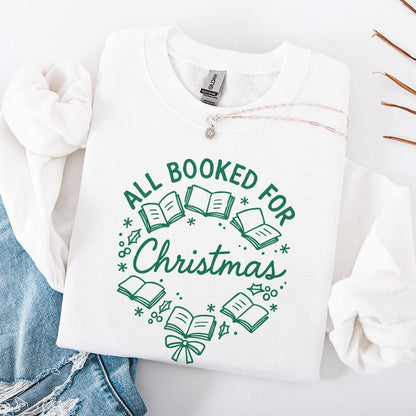 All Booked For Christmas PNG, Christmas Books PNG - 300 DPI Design for