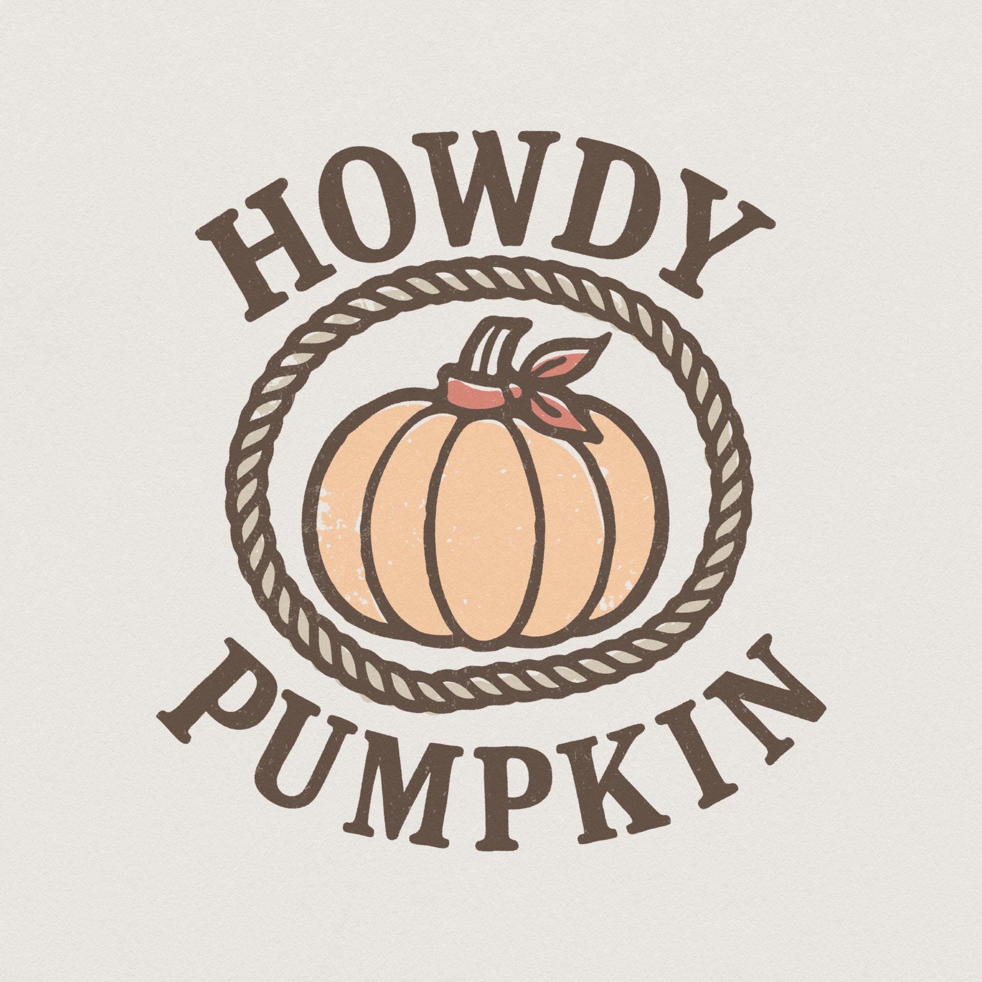 Howdy Pumpkin PNG, Western Fall PNG - 300 DPI Design for T-Shirt