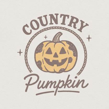 Country Pumpkin PNG, Retro Halloween PNG - 300 DPI Design for T-Shirt
