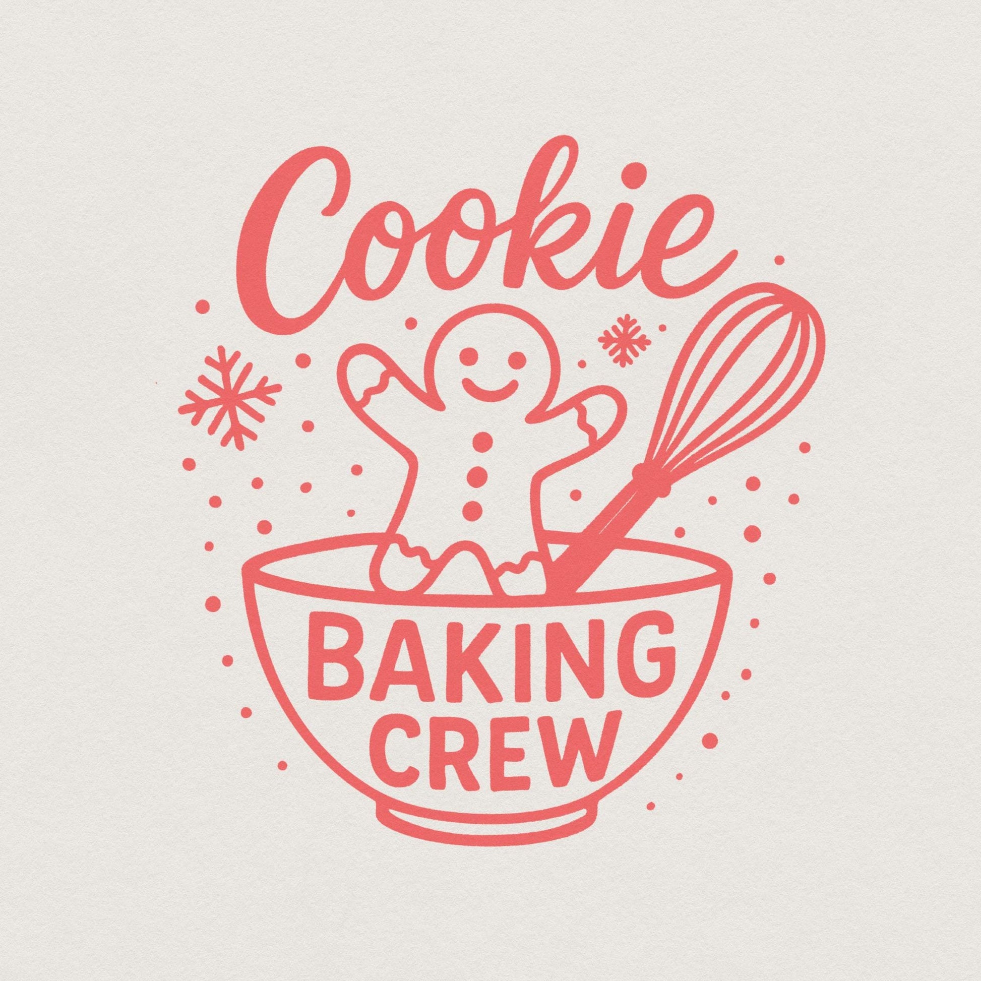 Cookie Baking Crew PNG, Christmas Baking - 300 DPI Design for T-Shirt