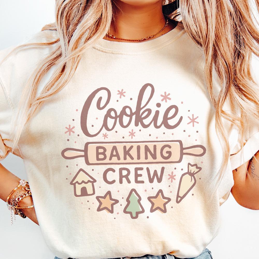 Cookie Baking Crew PNG • Holiday Baking Shirt PNG Christmas Cookie Baking