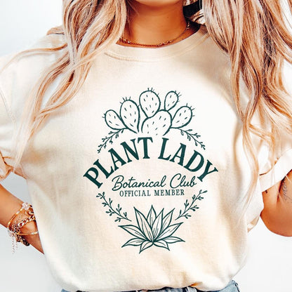 Plant Lady Botanical Club Official Member PNG, Plant Mom PNG Digital