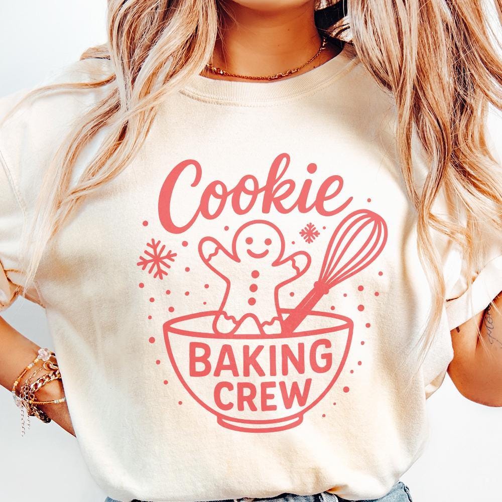 Cookie Baking Crew PNG, Christmas Baking - 300 DPI Design for T-Shirt