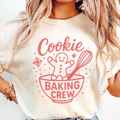 Cookie Baking Crew PNG, Christmas Baking - 300 DPI Design for T-Shirt