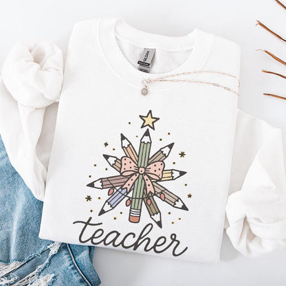 Teacher Pencil Star PNG, Best Teacher Ever PNG - 300 DPI Design for T-Shirt