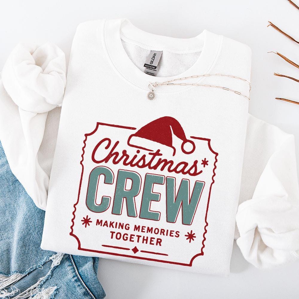 Christmas Crew Making Memories Together PNG, Family Christmas Shirt PNG -