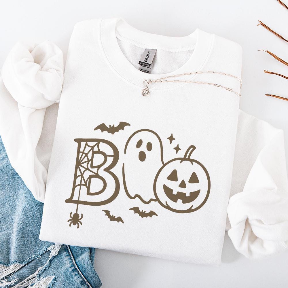 Boo PNG, Cute Halloween PNG - 300 DPI Design for T-Shirt