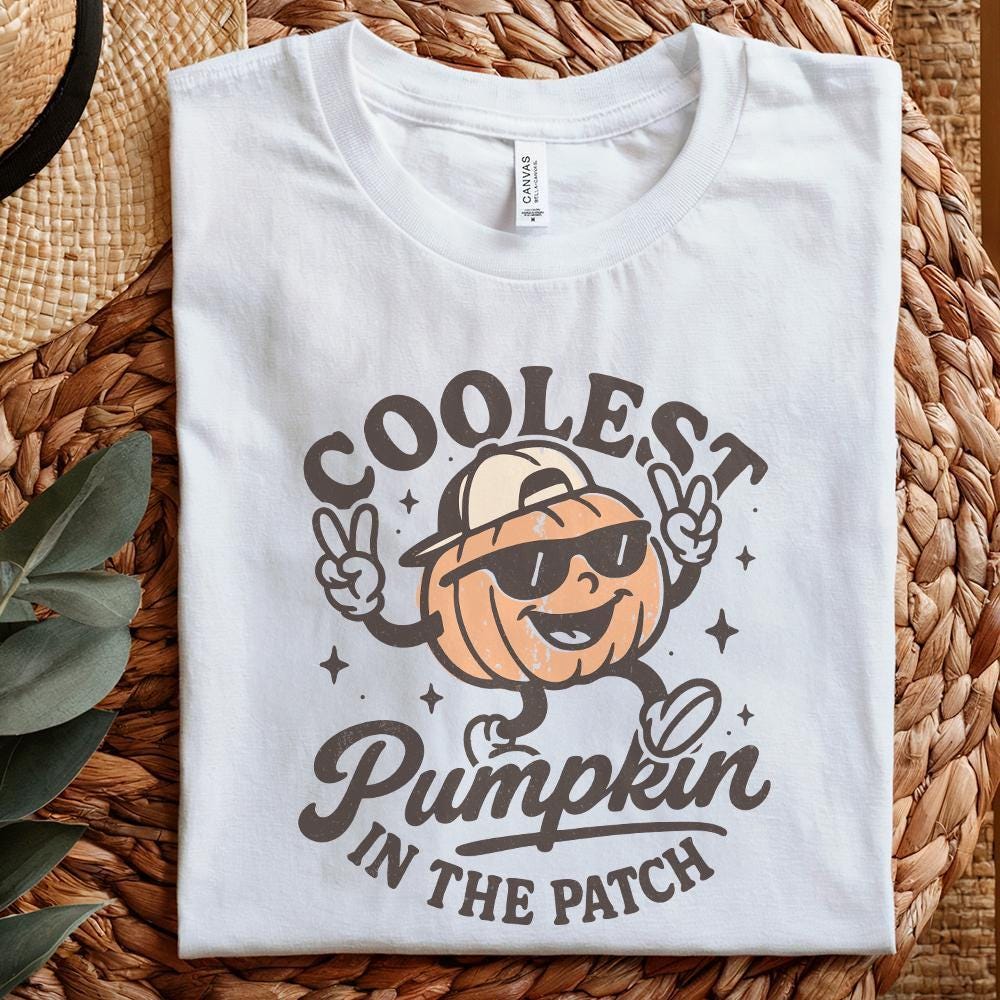 Coolest Pumpkin In The Patch PNG, Pumpkin Patch Crew - 300 DPI Design for