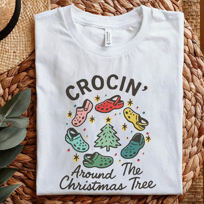 Crocin' Around The Christmas Tree PNG, Funny Christmas Shirt - 300 DPI