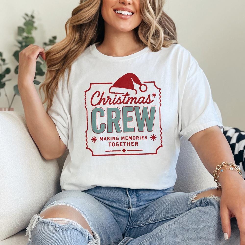 Christmas Crew Making Memories Together PNG, Family Christmas Shirt PNG -