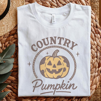 Country Pumpkin PNG, Retro Halloween PNG - 300 DPI Design for T-Shirt