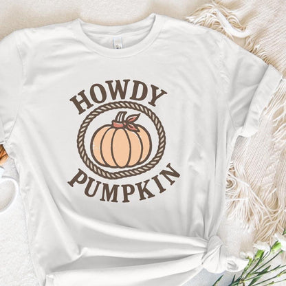 Howdy Pumpkin PNG, Western Fall PNG - 300 DPI Design for T-Shirt