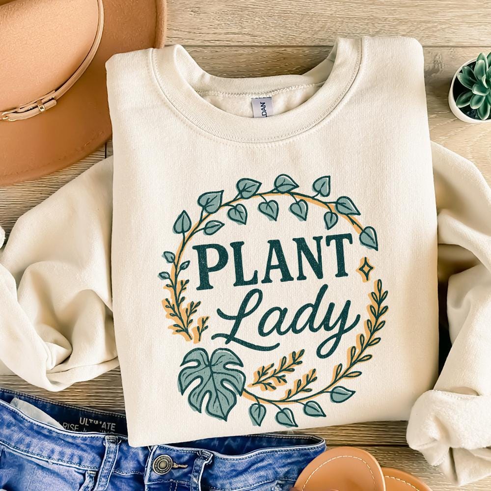 Plant Lady PNG, Botanical PNG for Plant Lover - 300 DPI Design for T-Shirt