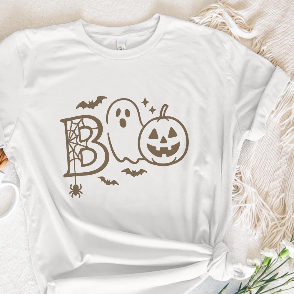 Boo PNG, Cute Halloween PNG - 300 DPI Design for T-Shirt