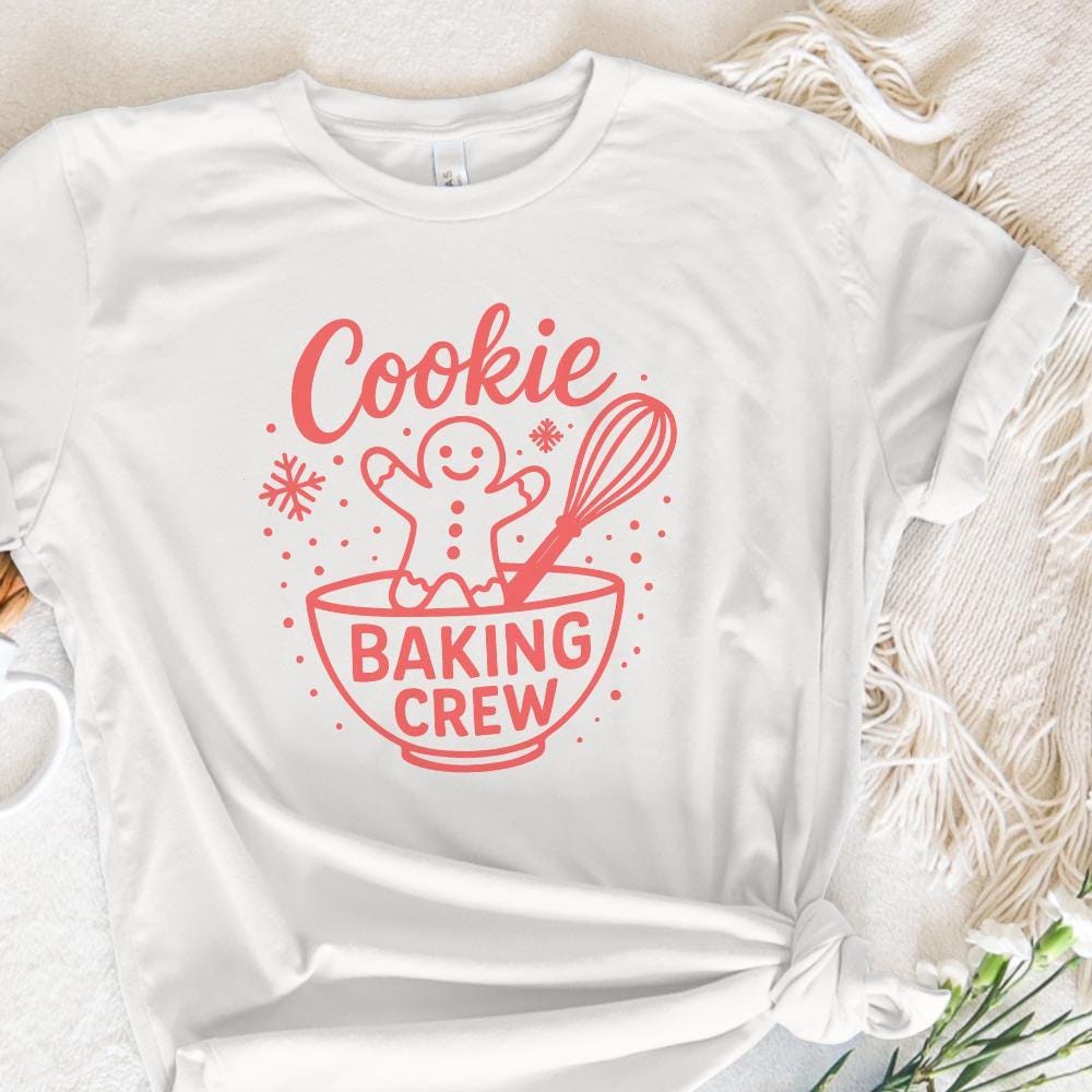 Cookie Baking Crew PNG, Christmas Baking - 300 DPI Design for T-Shirt