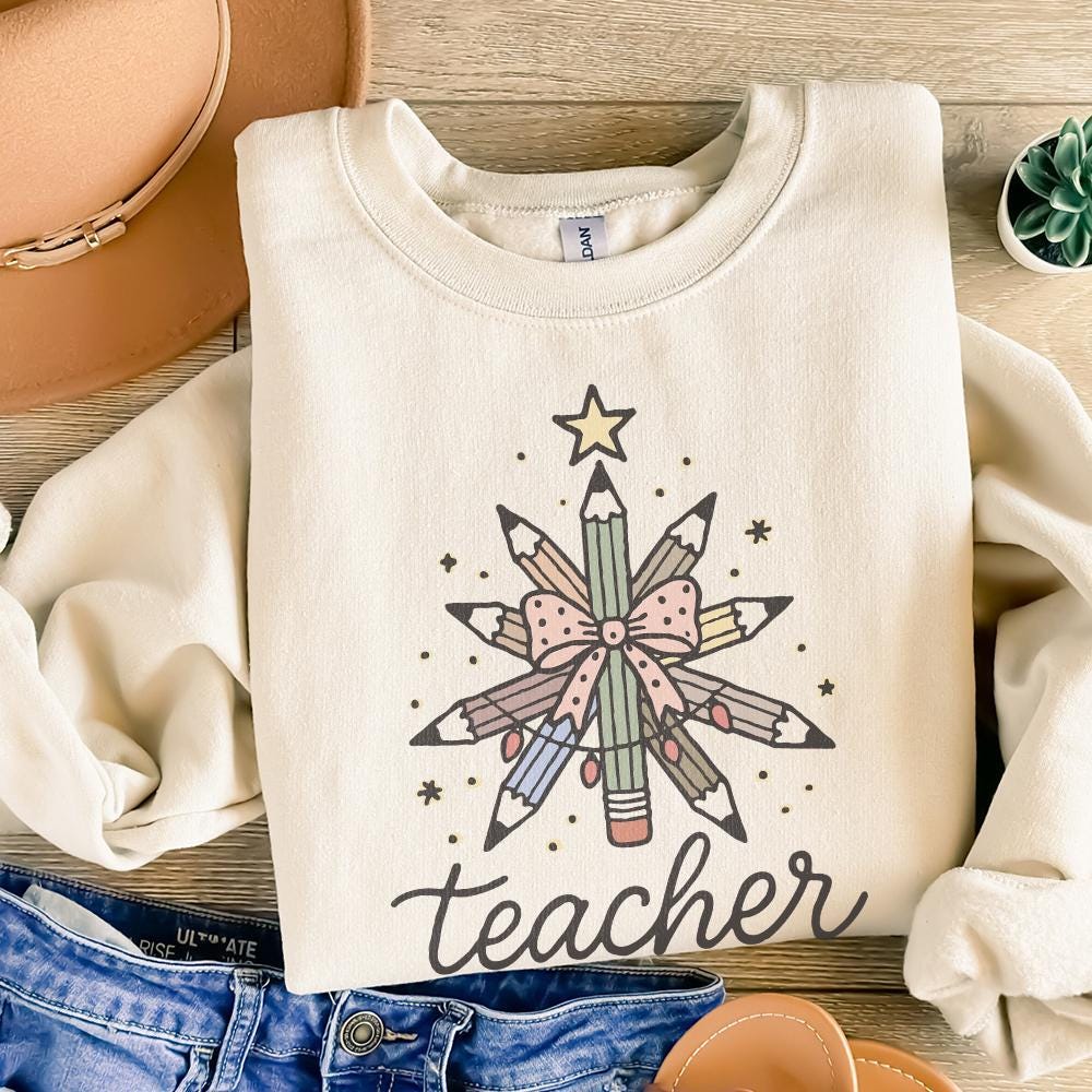 Teacher Pencil Star PNG, Best Teacher Ever PNG - 300 DPI Design for T-Shirt