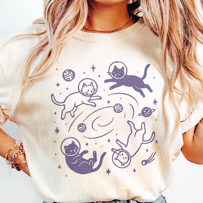 Space Cat PNG, Cat PNG - 300 DPI Design for T-Shirt