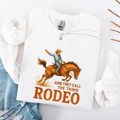 And They Call The Thing Rodeo PNG, Western Rodeo Art - 300 DPI Design for