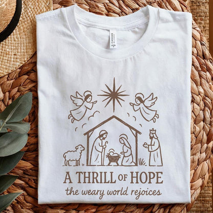 A Thrill Of Hope The Weary World Rejoices PNG, Nativity Scene PNG - 300