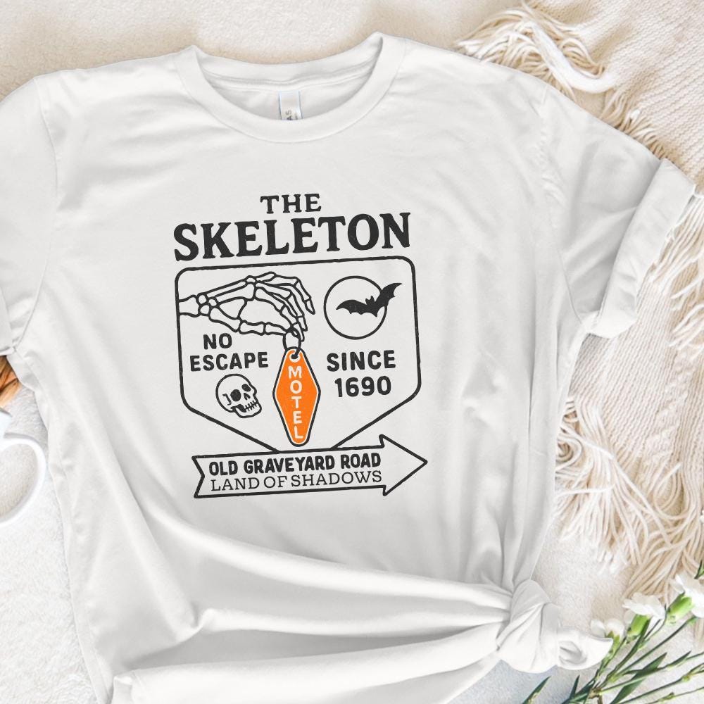 The Skeleton No Escape Since 1690 PNG Sign, Graveyard Road Land Of