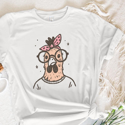 Funny Chicken Glasses PNG, Quirky Chicken PNG Digital Download - 300 DPI