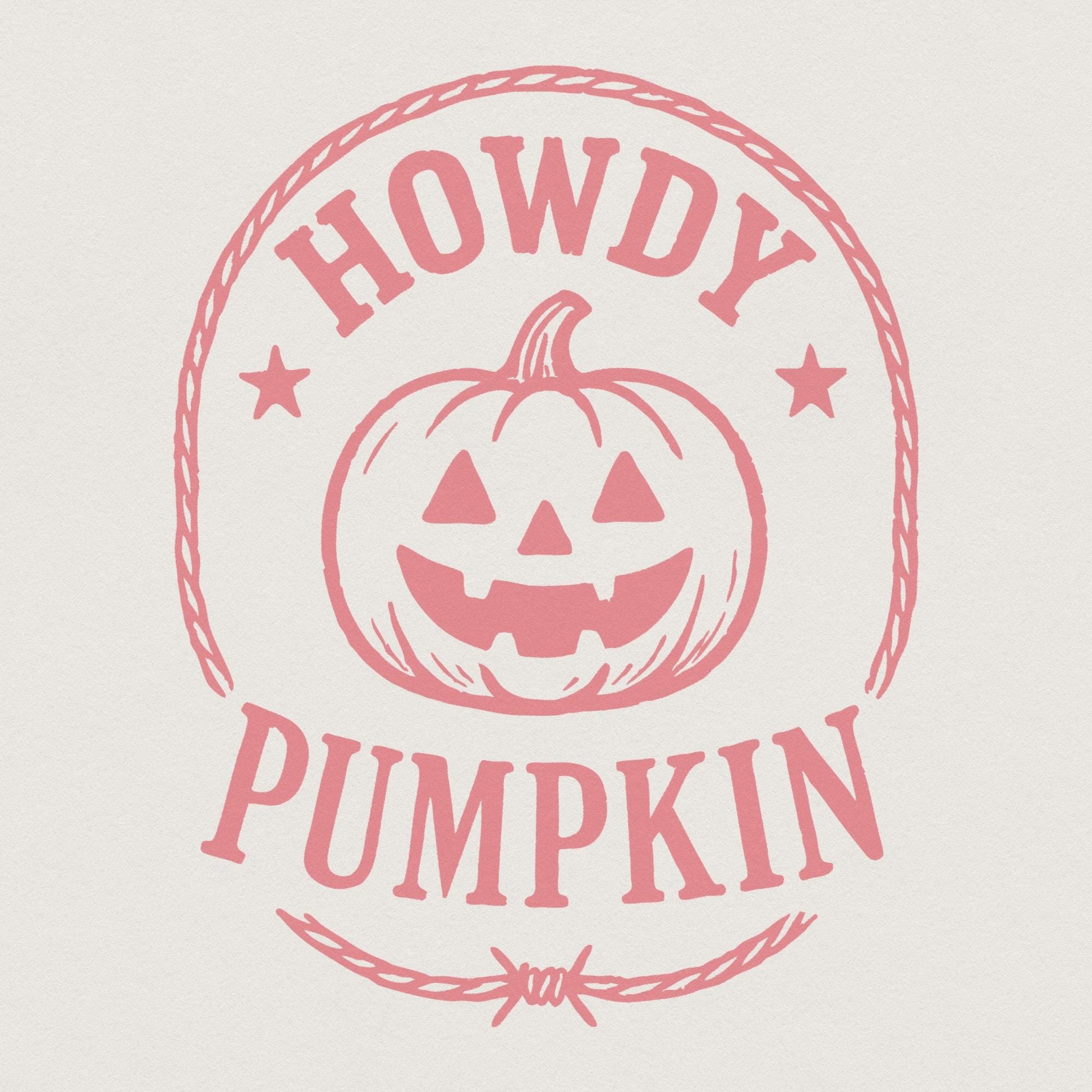 Howdy Pumpkin PNG, Western Fall PNG - 300 DPI Design for T-Shirt