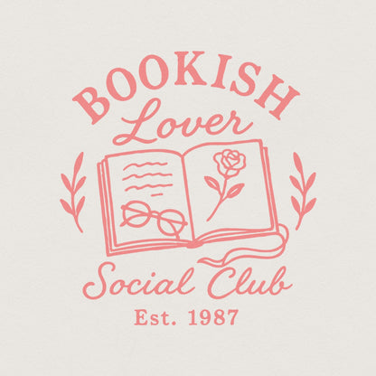 Bookish Lover Social Club PNG, Book Lover PNG - 300 DPI Design for T-Shirt