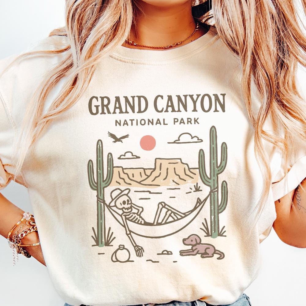 Grand Canyon National Park PNG, Skeleton Hammock Desert PNG - 300 DPI