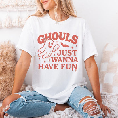 Ghouls Just Wanna Have Fun PNG, Retro Halloween PNG - 300 DPI Design for