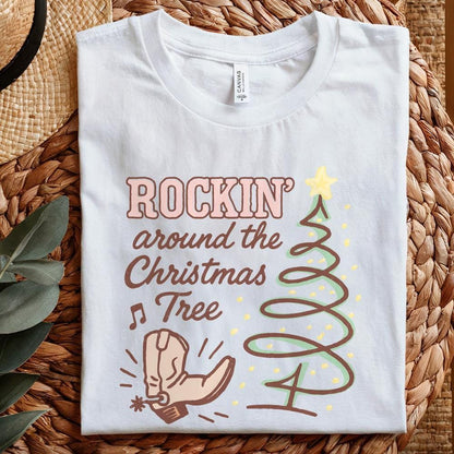 Rockin’ Around The Christmas Tree PNG, Western Christmas Tree PNG - 300