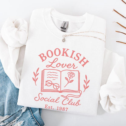 Bookish Lover Social Club PNG, Book Lover PNG - 300 DPI Design for T-Shirt