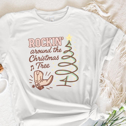 Rockin’ Around The Christmas Tree PNG, Western Christmas Tree PNG - 300