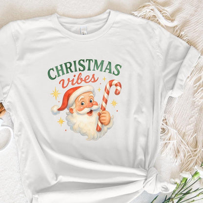 Christmas Vibes PNG, Vintage Santa Claus PNG - 300 DPI Design for T-Shirt