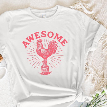 Awesome Sauce PNG, Retro Rooster Shirt - 300 DPI Design for T-Shirt