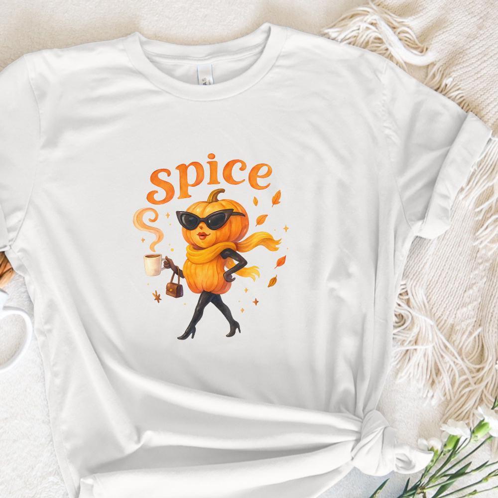 Spice Pumpkin Fall PNG, Pumpkin Lady Coffee PNG - 300 DPI Design for