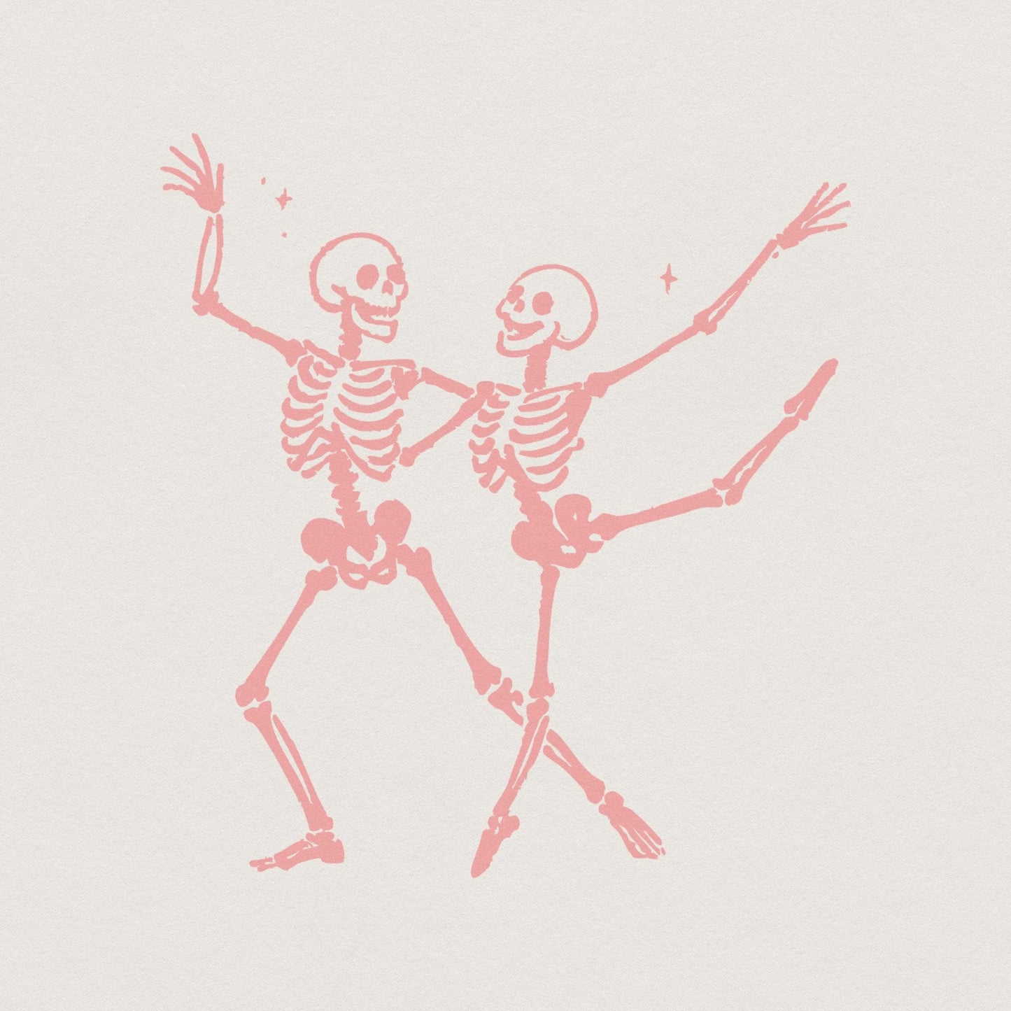 Dancing Skeletons PNG, Halloween PNG - 300 DPI Design for T-Shirt