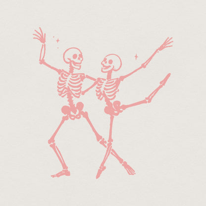 Dancing Skeletons PNG, Halloween PNG - 300 DPI Design for T-Shirt