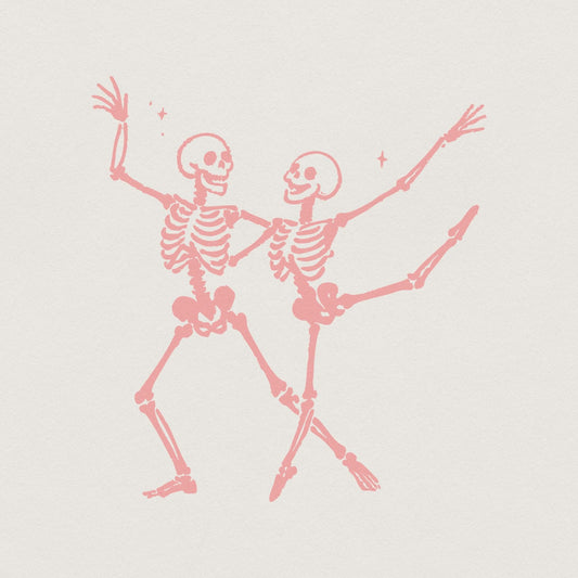Dancing Skeletons PNG, Halloween PNG - 300 DPI Design for T-Shirt