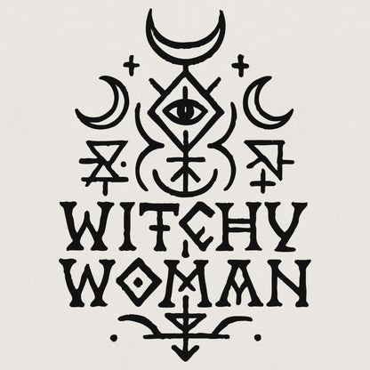 Witchy Woman PNG, Boho Occult Digital Download - 300 DPI Design for T-Shirt