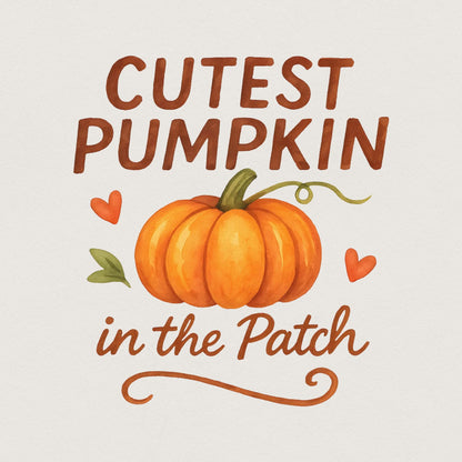 Cutest Pumpkin In The Patch PNG – Fall png, Pumpkin Patch PNG - 300 DPI