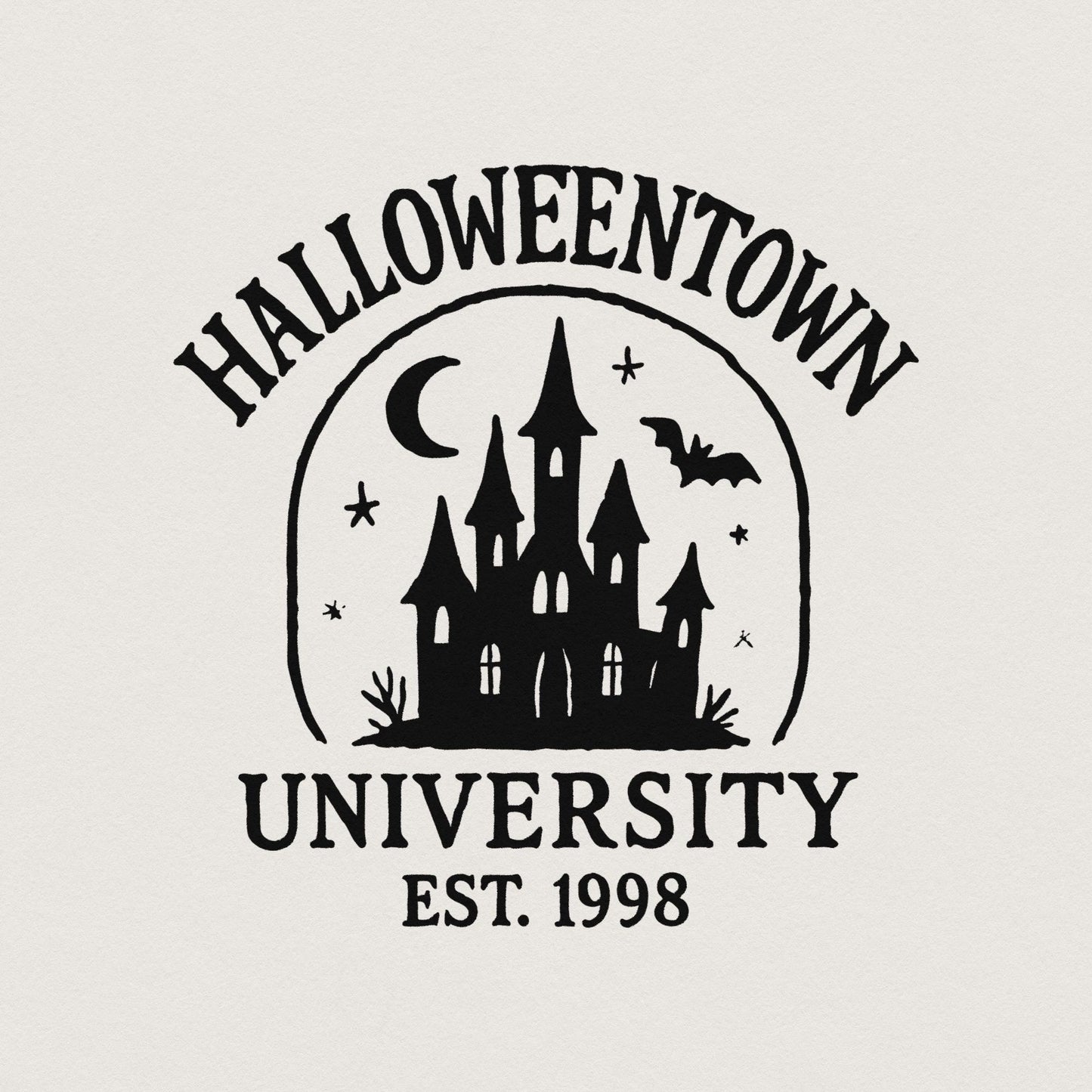 Halloweentown University Est. 1998 PNG, Spooky Halloween PNG - 300 DPI