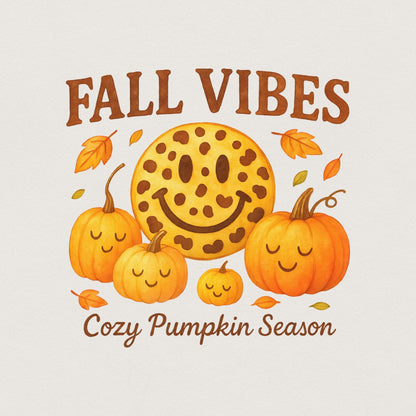 Fall Vibes Cozy Pumpkin Season PNG, Pumpkin PNG - 300 DPI Design for