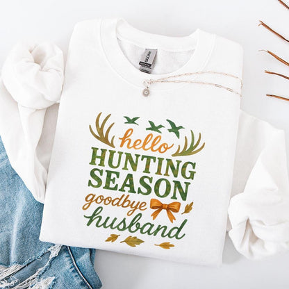 Hello Hunting Season Goodbye Husband PNG, Funny Husband Hunting Season