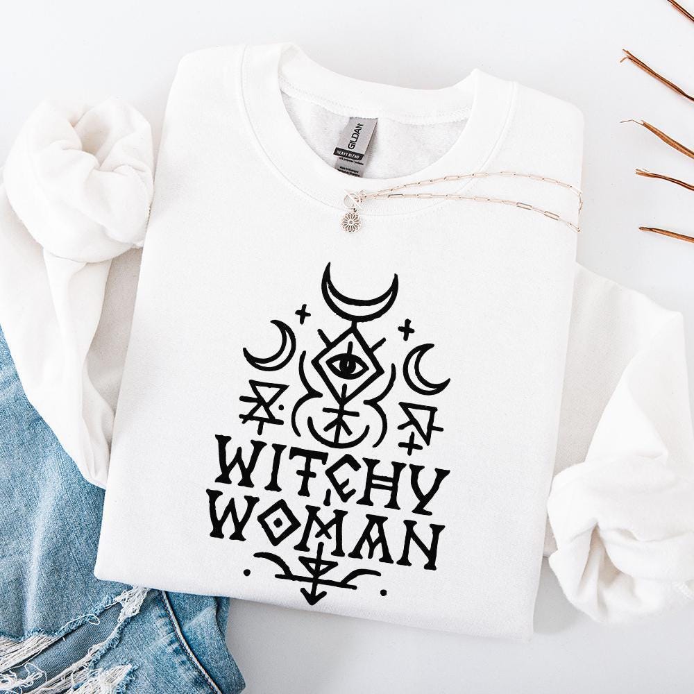 Witchy Woman PNG, Boho Occult Digital Download - 300 DPI Design for T-Shirt