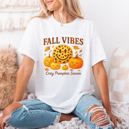 Fall Vibes Cozy Pumpkin Season PNG, Pumpkin PNG - 300 DPI Design for