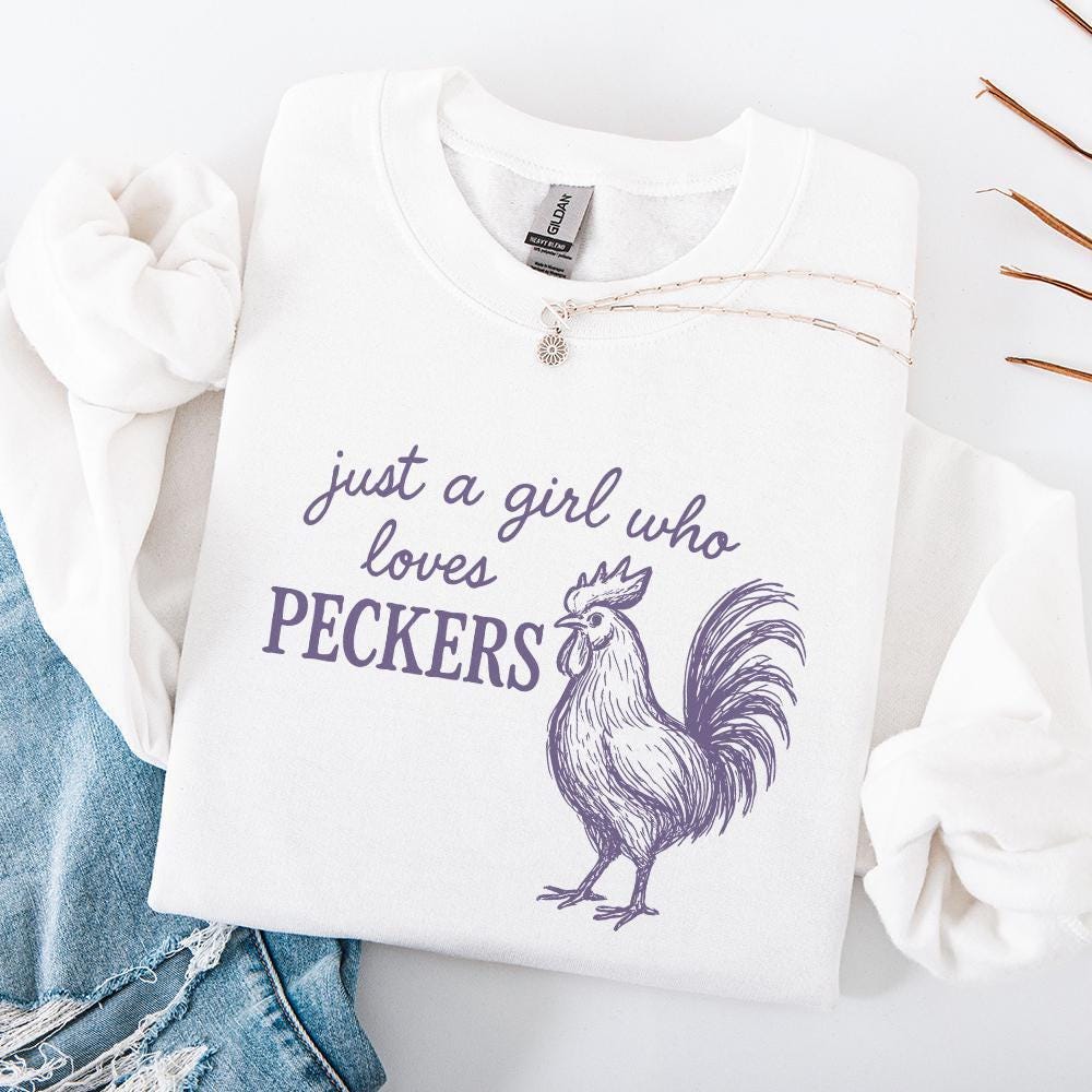Just A Girl Who Loves Peckers PNG, Funny Chicken - 300 DPI Design for